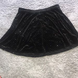 Black shimmer skirt